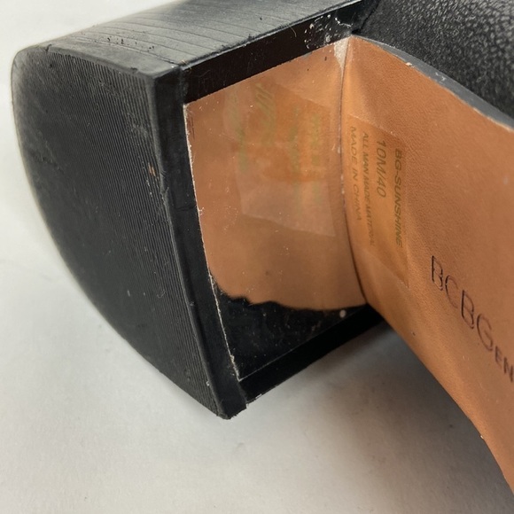 BCBGENERATION Sunshine Vegan Suede Leather Black Knee High Tall Side Zip Boots - Picture 14 of 16